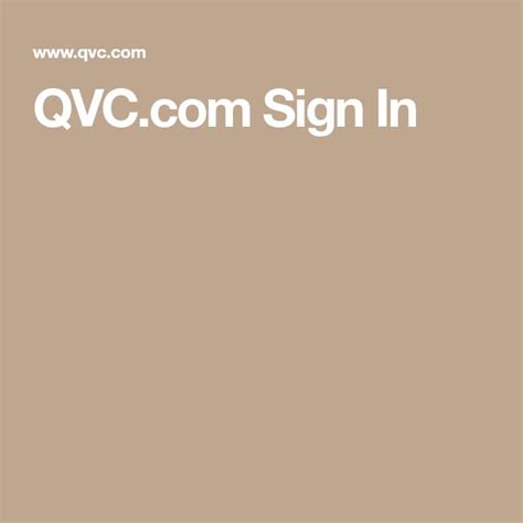 qvc sign in.